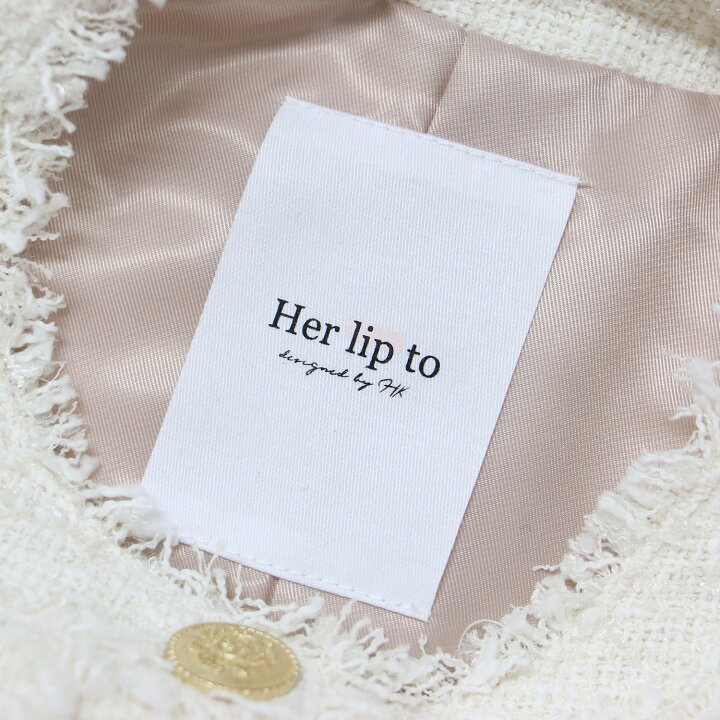 楽天市場】Her lip to ハーリップトゥ ジャケット ツイード 24春夏 
