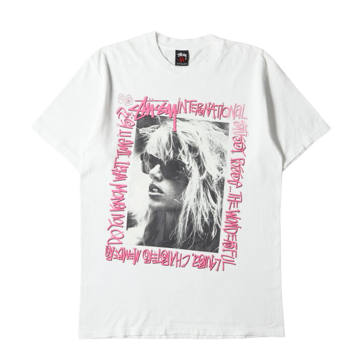 新品stussy LAURA tee 白 M ステューシーローラ 