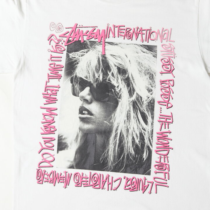 新品stussy LAURA tee 白 M ステューシーローラ 