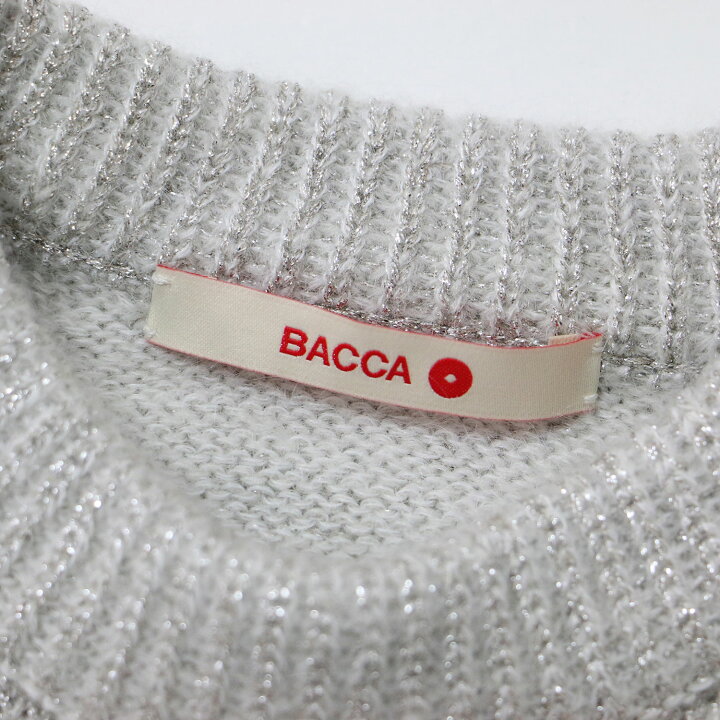 楽天市場】BACCA バッカ ラメ ニット セーター 23秋冬 シルバー M 