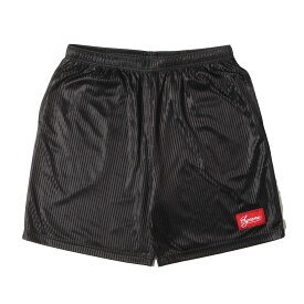 Supreme シュプリーム パンツ サイズ:L 23SS メッシュ ストライプ バギーショーツ Gradient Mesh Stripe Baggy Short ブラック 黒 ボトムス ズボン ショートパンツ【メンズ】【中古】【K4166】