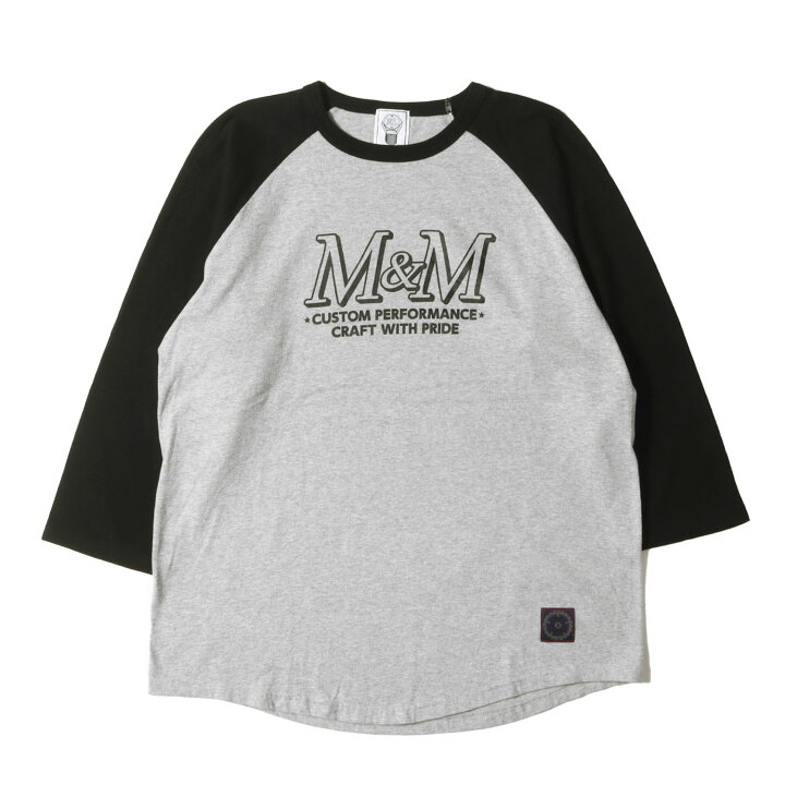楽天市場】M&M エムアンドエム Tシャツ サイズ:XL ブランドロゴ 7分袖 