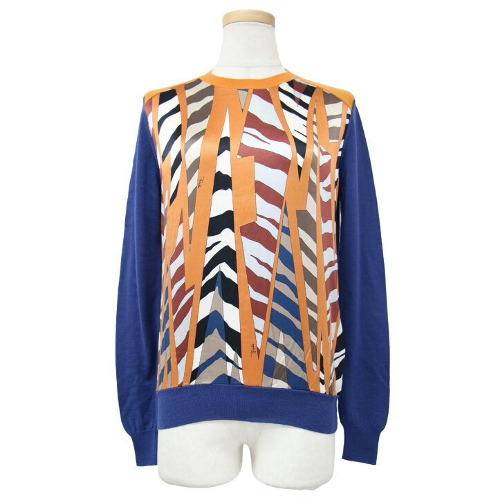 楽天市場】EMILIO PUCCI エミリオプッチ ニット オレンジ ブルー  