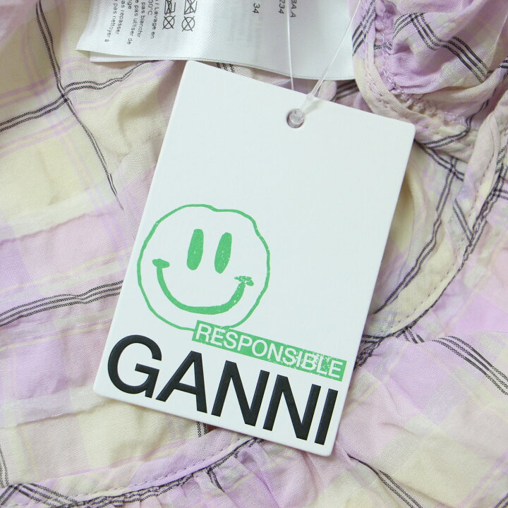 楽天市場】GANNI ガニー ワンピース ピンク ベージュ系 サイズ:34(XS 