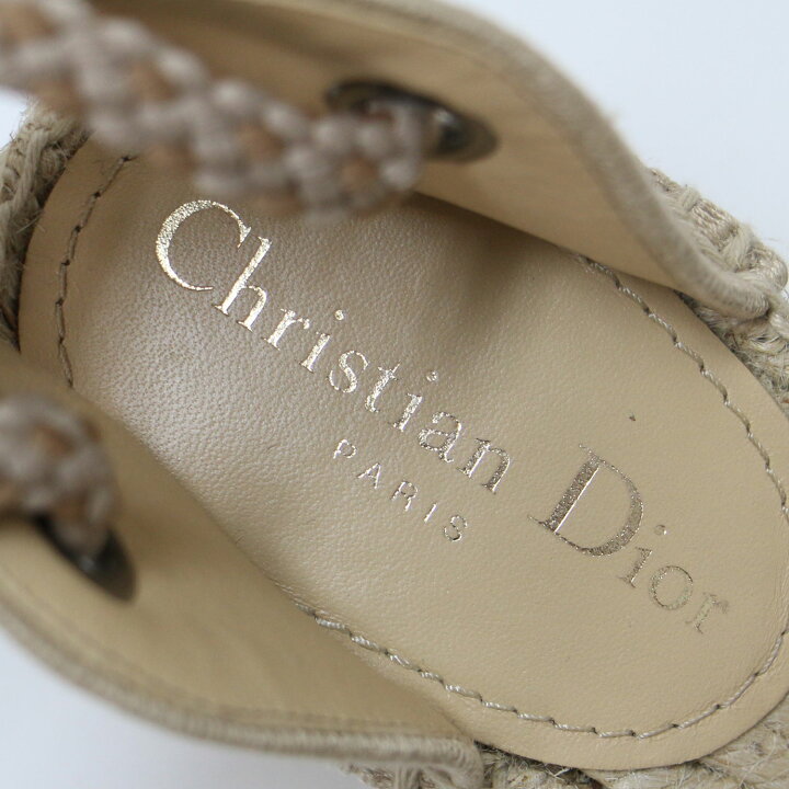 楽天市場】Christian Dior クリスチャン ディオール サンダル ベージュ 