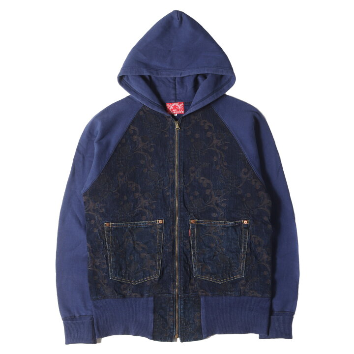 楽天市場】EVISU エヴィス パーカー サイズ:38(M) 唐草ジャガード 