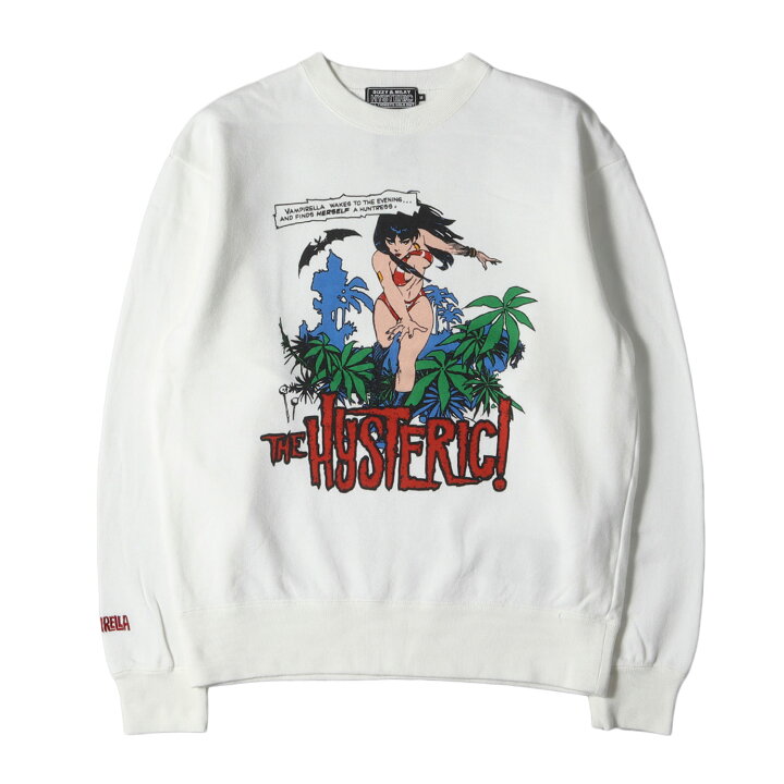 新品同様品 ヒステリックグラマー 長袖スウェット トレーナー ホワイト  