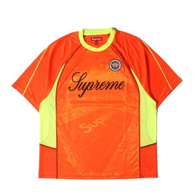 Supreme シュプリーム サイズ:L 24SS ジャガード グラフィック サッカージャージ Jacquard Soccer Jersey オレンジ トップス Tシャツ カットソー 半袖【メンズ】【K4633】