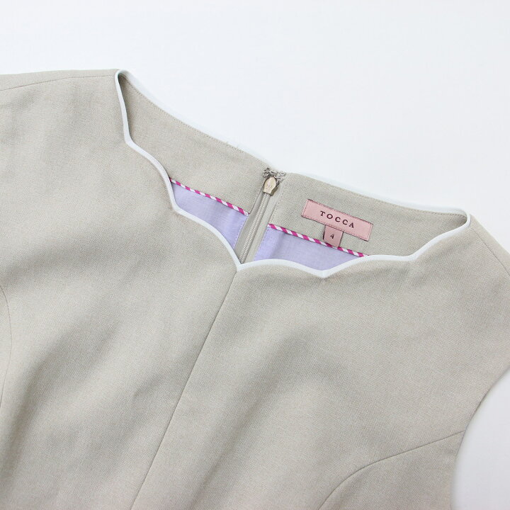 楽天市場】TOCCA トッカ ドレス AFTERNOON 24春夏 ベージュ 4(L 