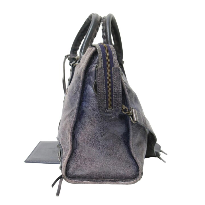 楽天市場】BALENCIAGA バレンシアガ バッグ THE CITY パープル レザー 