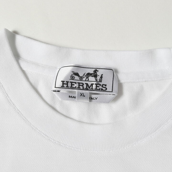 楽天市場】HERMES エルメス Tシャツ サイズ:XL 23SS 鹿の子 Hロゴ 刺繍 