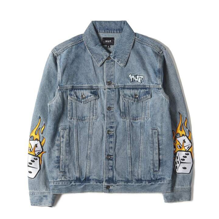 楽天市場】HUF ハフ ジャケット サイズ:M 23SS フレイム&サイコロ刺繍 