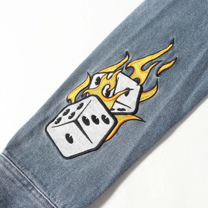 楽天市場】HUF ハフ ジャケット サイズ:M 23SS フレイム&サイコロ刺繍 