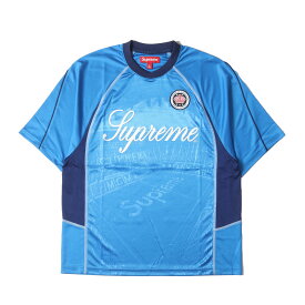 Supreme シュプリーム サイズ:S 24SS ジャガード グラフィック サッカージャージ Jacquard Soccer Jersey ブルー トップス Tシャツ カットソー 半袖【メンズ】【K4633】