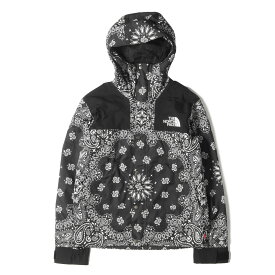 Supreme シュプリーム ジャケット サイズ:S THE NORTH FACE バンダナ柄 マウンテンパーカー Bandana Mountain Parka ブラック 黒 アウター ブルゾン 上着【メンズ】【中古】【K4501】
