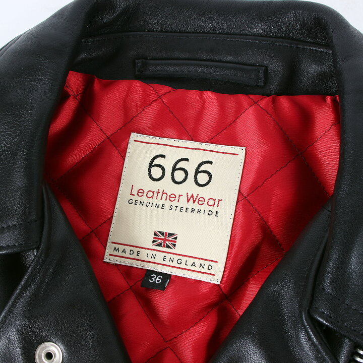 楽天市場】666 トリプルシックス ジャケット サイズ:36 ステアハイド 