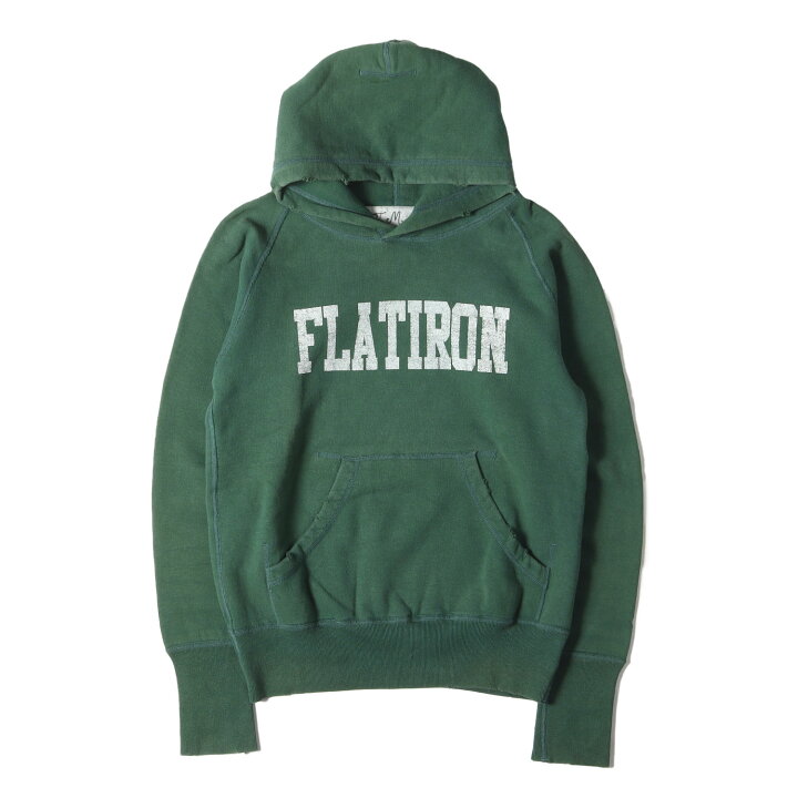 楽天市場】TMT パーカー サイズ:S 00s ダメージ加工 FLATIRON ロゴ  