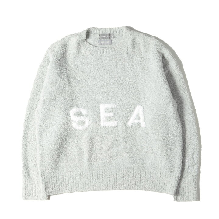 WIND AND SEAウィンダンシー ロゴプリントクルーネックスウェット 