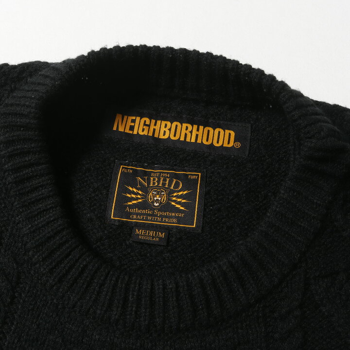 楽天市場】NEIGHBORHOOD ネイバーフッド ニット サイズ:M ケーブル編み 