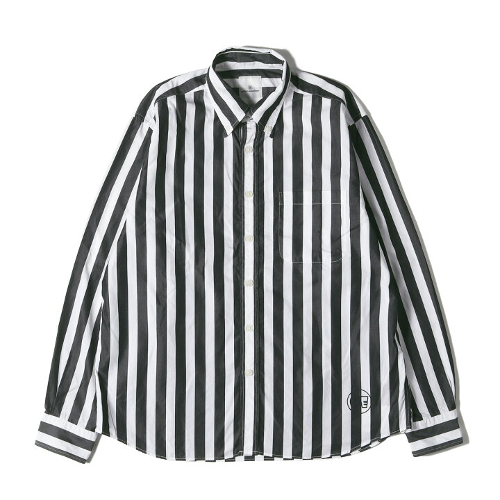 uniform experiment ユニフォームエクスペリメント 10SS L/S STRIPE STAR PRINT B.D SHIRT  UE-101019 ストライプ スタープリント ボタンダウン シャツ ブルー サイズ1【中古】 | Nana International uniform experiment ストライプシャツ