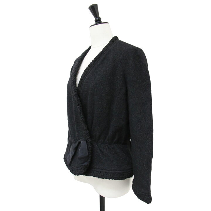 ニナリッチ NINA RICCI キルティングジャケット ノーカラージャケット  