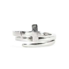 TIFFANY&Co. ティファニー リング サイズ:7号 Tスクエア ラップリング 指輪 Ag925 ジュエリー アクセサリー シルバー イタリア製 ラグジュアリー【メンズ】【中古】【K4535】