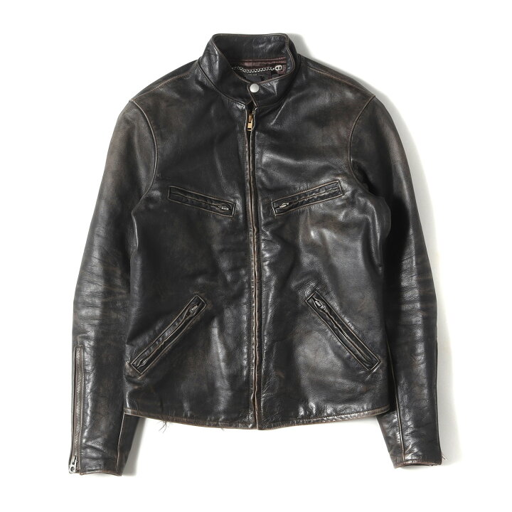 楽天市場】RRL ジャケット サイズ:XS カフェ レーサー カウレザー 