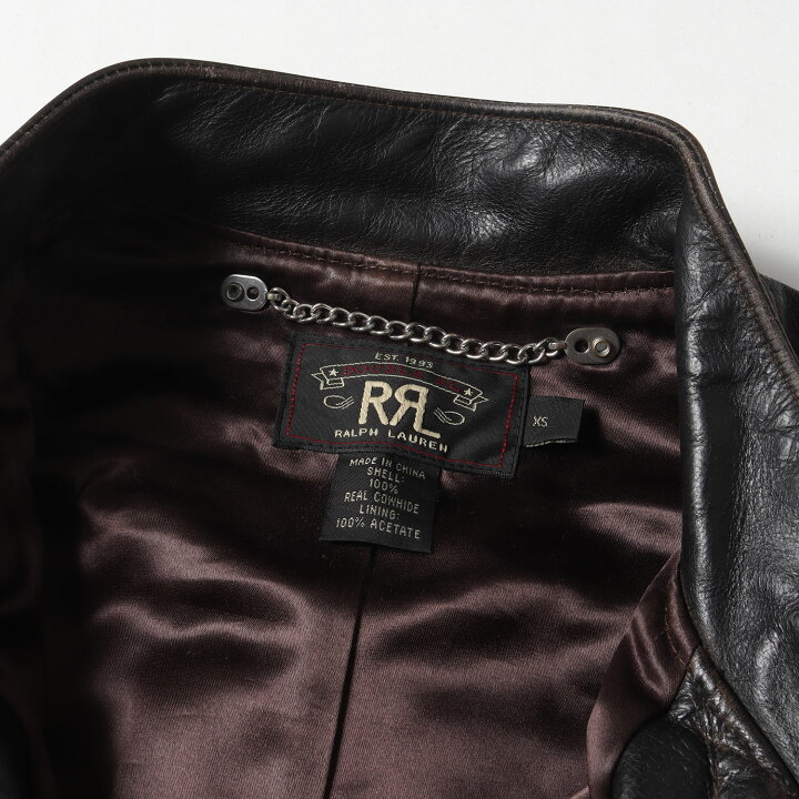 楽天市場】RRL ジャケット サイズ:XS カフェ レーサー カウレザー 