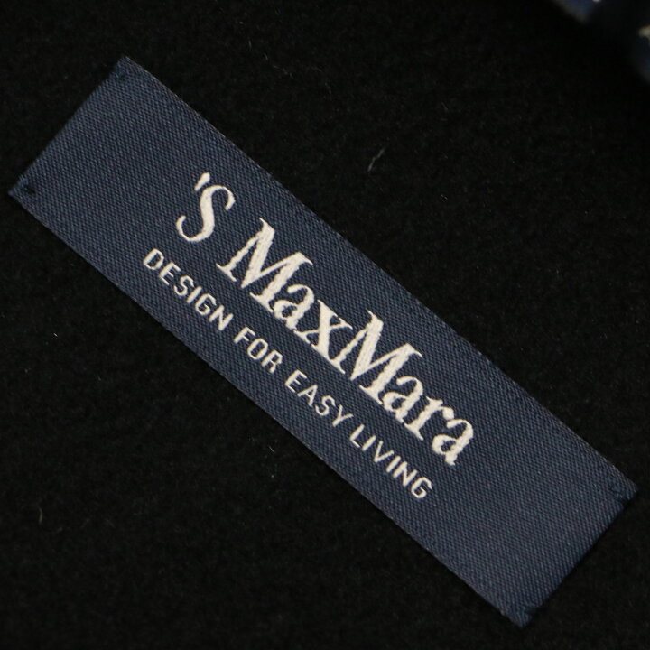 楽天市場】S Max Mara エス マックスマーラ コート ブラック 黒 サイズ  