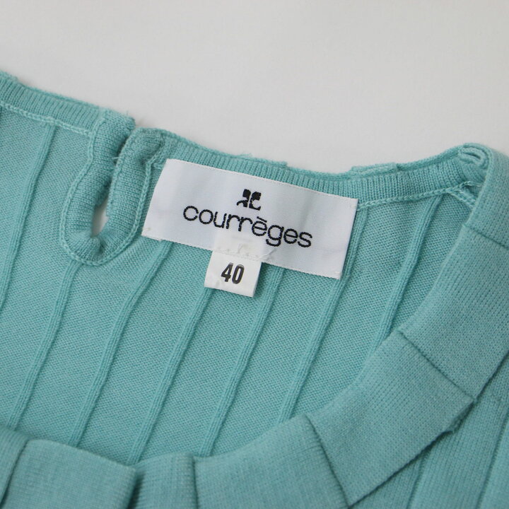 楽天市場】Courreges クレージュ ニット ライトブルー サイズ:40(L 
