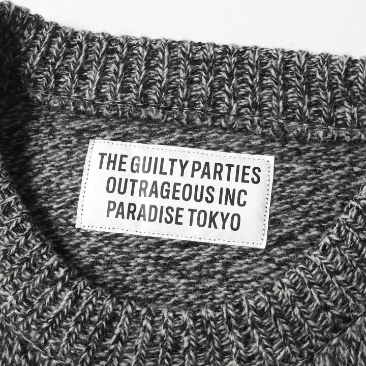 楽天市場】WACKO MARIA ワコマリア ニット サイズ:S 23AW ロゴ刺繍 