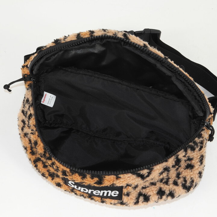 楽天市場】Supreme シュプリーム レオパード フリース ウエストバッグ  