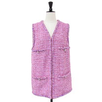 楽天市場】シャネル コート（ベスト・ジレ｜トップス）：レディース  