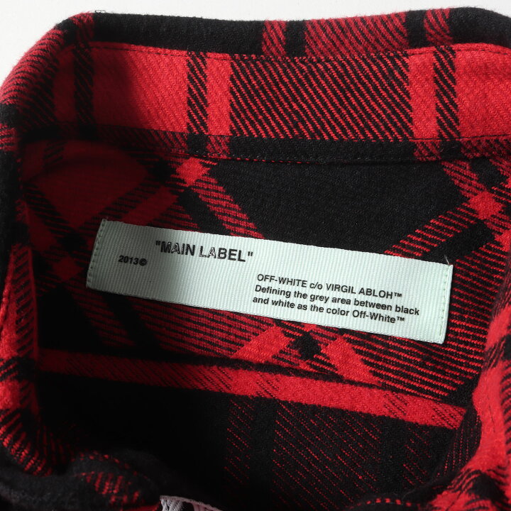 楽天市場】OFF-WHITE オフホワイト シャツ サイズ:M バックロゴ ヘビー 