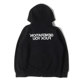 Supreme シュプリーム パーカー サイズ:M UNDERCOVER バックロゴ ジップ スウェットパーカー Zip Up Sweat ブラック 黒 トップス フーディー コラボ【メンズ】【中古】【K4281】