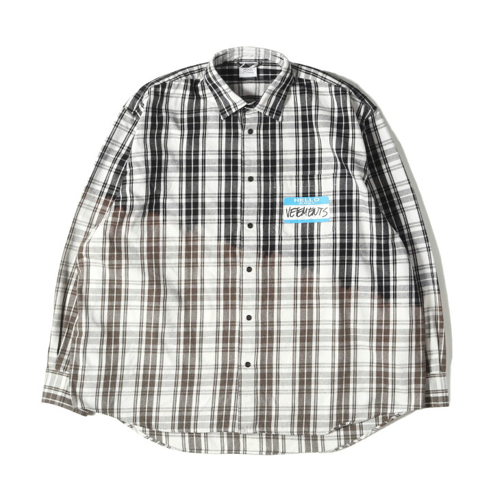 楽天市場】VETEMENTS ヴェトモン シャツ サイズ:XL 23SS ブリーチ加工 