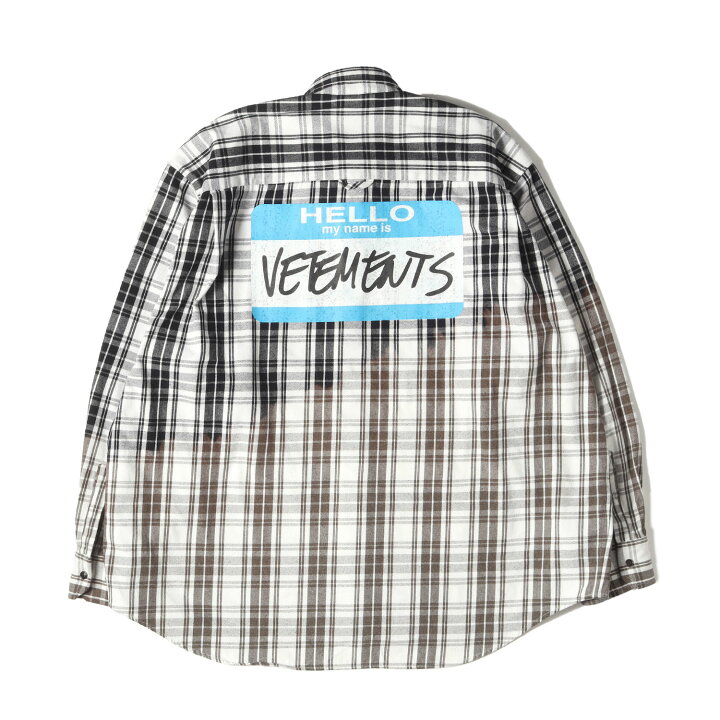 楽天市場】VETEMENTS ヴェトモン シャツ サイズ:XL 23SS ブリーチ加工 