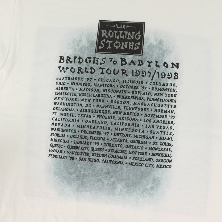 楽天市場】90s The Rolling Stones Bridges to Babylon TOUR 97〜98 T  