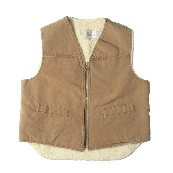 楽天市場】Carhartt カーハート ベスト サイズ:XL 80s 裏ボア ブラウン 