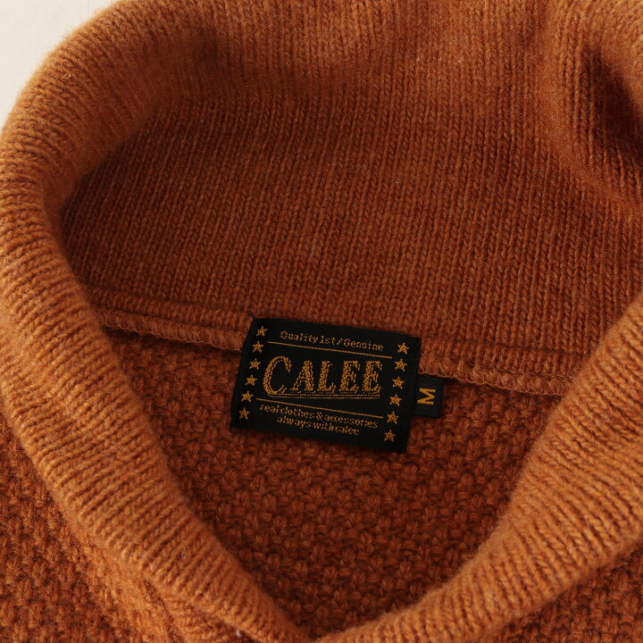 楽天市場】CALEE キャリー ニット サイズ:M ショールカラー ラムウール 