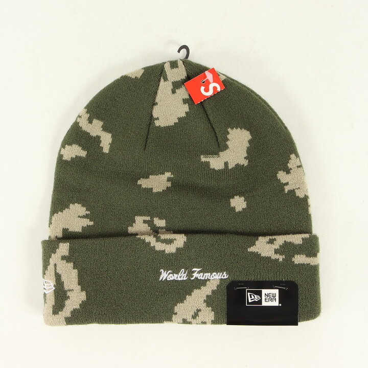 supreme カモ柄 迷彩 ビーニー ニット帽 BOXロゴ - ニット帽・ビーニー