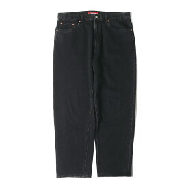 Supreme シュプリーム パンツ サイズ:34 23AW クラシックロゴ刺繍 バギー デニムパンツ Baggy Jean ブラック 黒 ボトムス ジーンズ ジーパン【メンズ】【中古】【美品】【K4269】