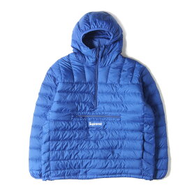 Supreme シュプリーム ジャケット サイズ:L 23AW ハーフジップ プルオーバー ダウンジャケット Micro Down Half Zip Hooded Pullover ロイヤル アウター ブルゾン 上着【メンズ】【中古】【美品】【K4627】