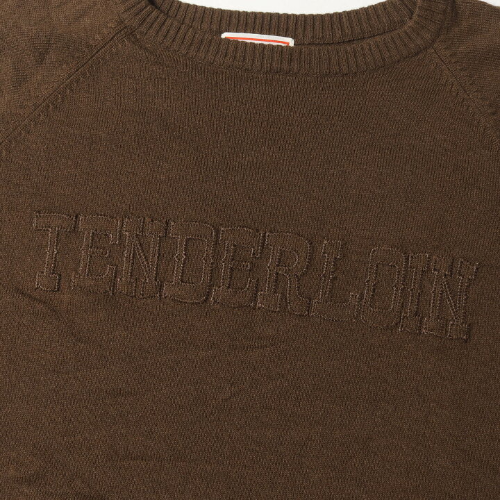 TENDERLOIN テンダーロイン ニット サイズ:M 00s ブランドロゴ 7部袖 
