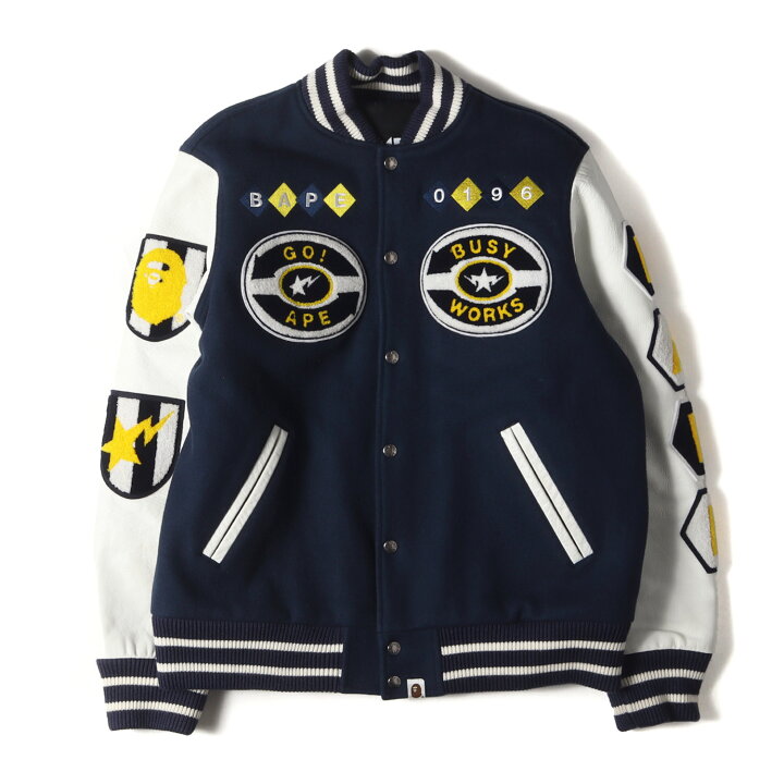 中古】アベイシングエイプ A BATHING APE リバーシブル スタジャン 2XL  