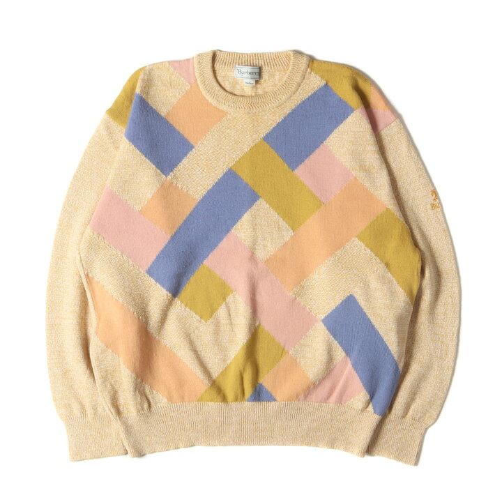 楽天市場】BURBERRY バーバリー ニット サイズ:M 90s ウーブン柄 