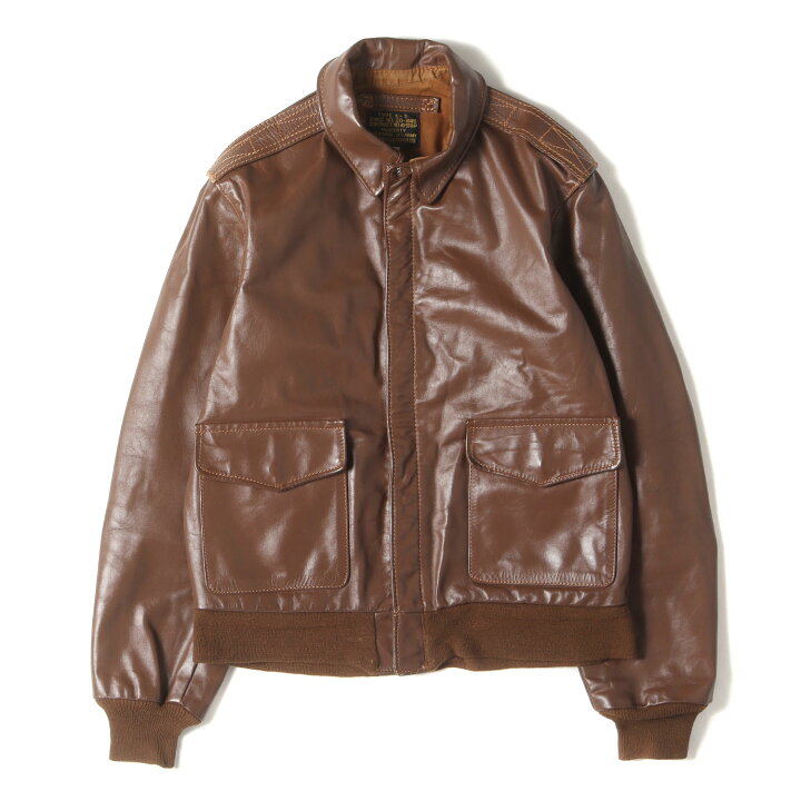 良品 USA製 INSIGNIA LEATHER B-3 必須 フライトジャケット38