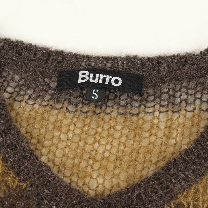楽天市場】Burro ブロ ベスト サイズ:S アクリル モヘア ボーター 