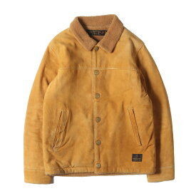 NEIGHBORHOOD ネイバーフッド ジャケット サイズ:S ゴートスウェードレザー ボア ランチジャケット (STORM / GL-JKT) ライトブラウン アウター ブルゾン 上着【メンズ】【中古】【K4623】