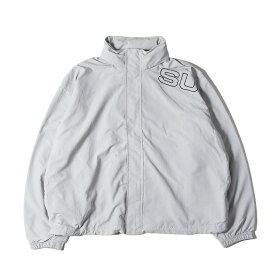 Supreme シュプリーム ジャケット サイズ:L 24AW スペルアウトロゴ トラックジャケット (Spellout Embroidered Track Jacket) グレー アウター ブルゾン 上着【メンズ】【K4742】